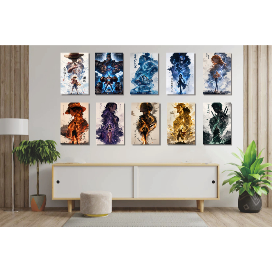 Poster One Piece Aesthetic MDF A4/A3