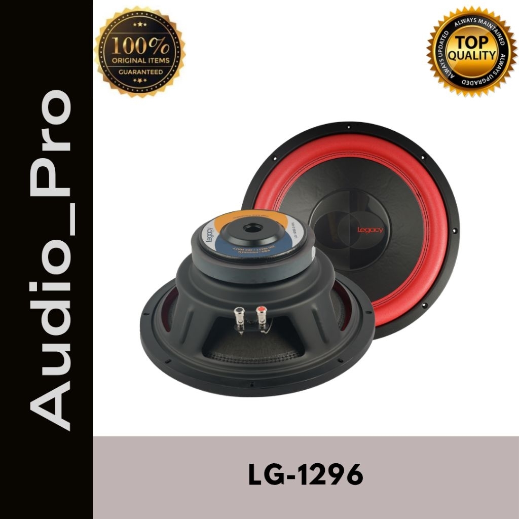 Speaker Subwoofer 12 Inch Legacy LG1296 Legacy LG 1296 2 Double Voice Coil