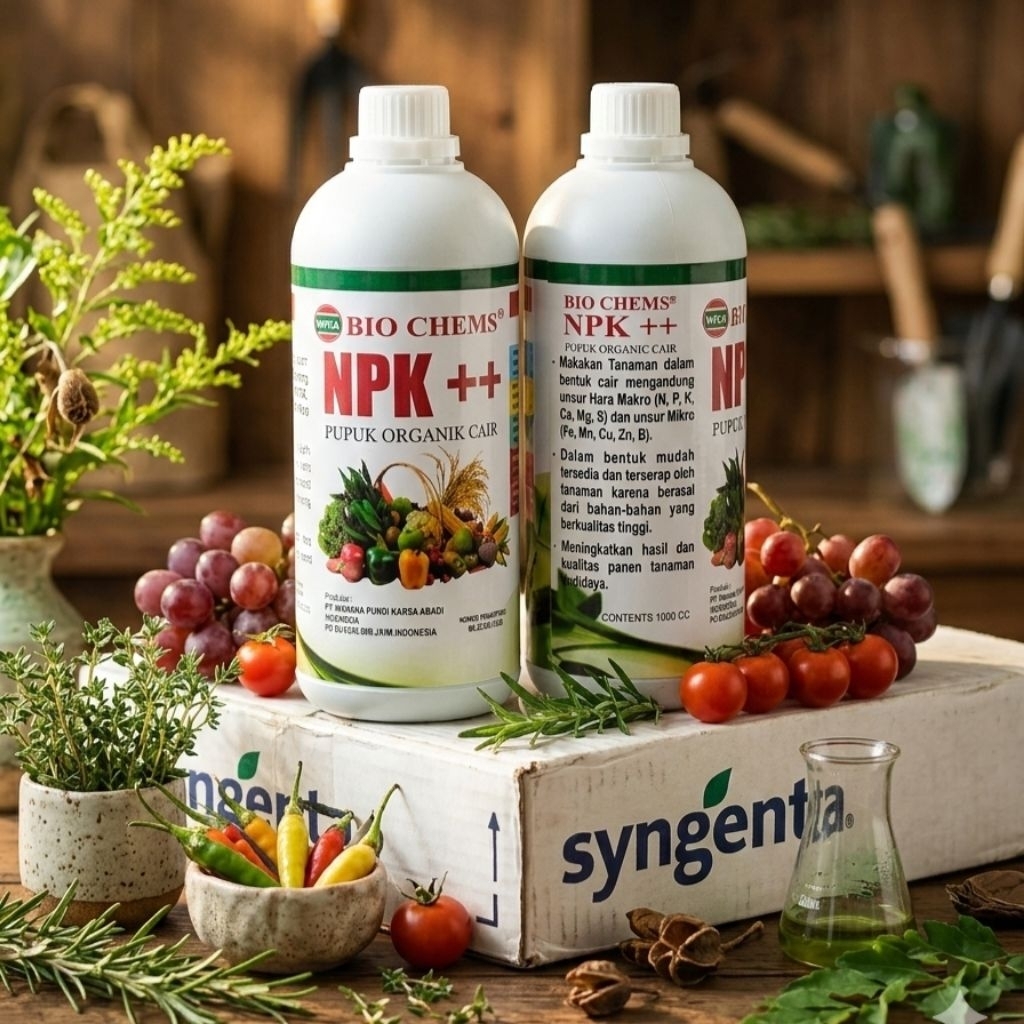 pupuk organik cair npk plus buah perangsang bunga biochem gold mutiara booster bunga buah