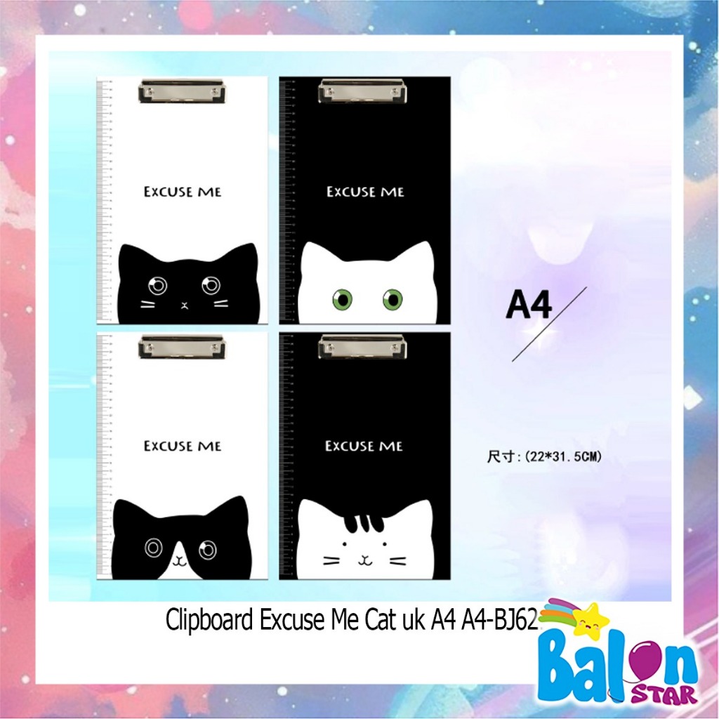 (1Pcs) Clipboard UK A4, papan jalan, papan klip ujian, papan ujian, papan dada, clipboard plastik