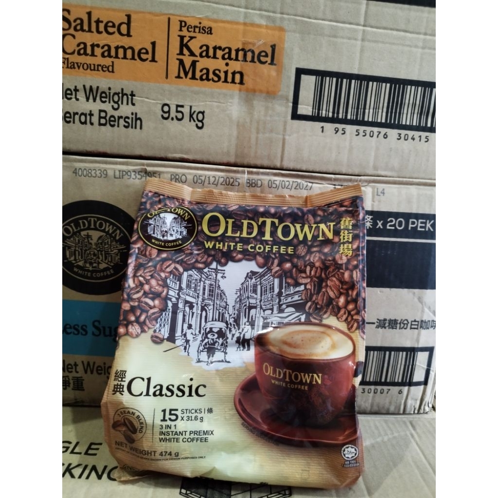 OldTown White Coffee Classic Original Malaysia 15Sticks x 32Gram