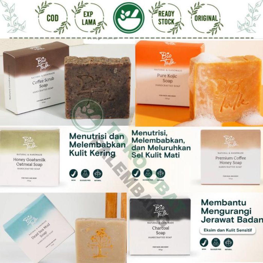 Biotalk soap 120gr Non sls/sles | biotalk sabun natural