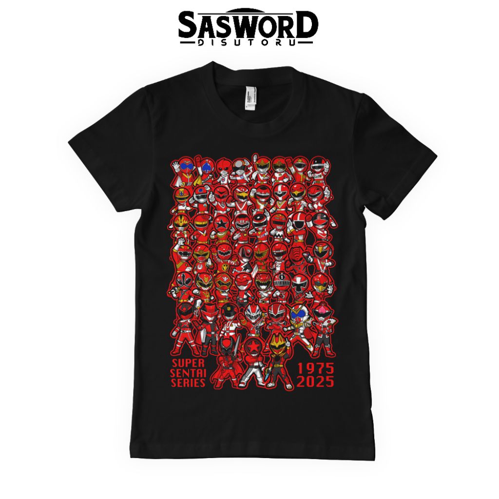 Kaos All Red Chibi Super Sentai / Power Rangers