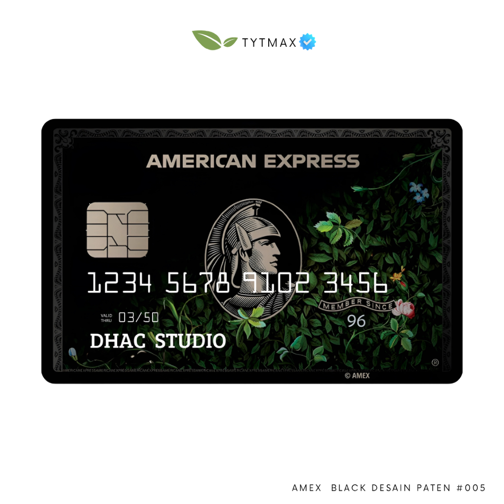 Amex  black desain paten #005 / Dummy Card / Fake Premium ID Card