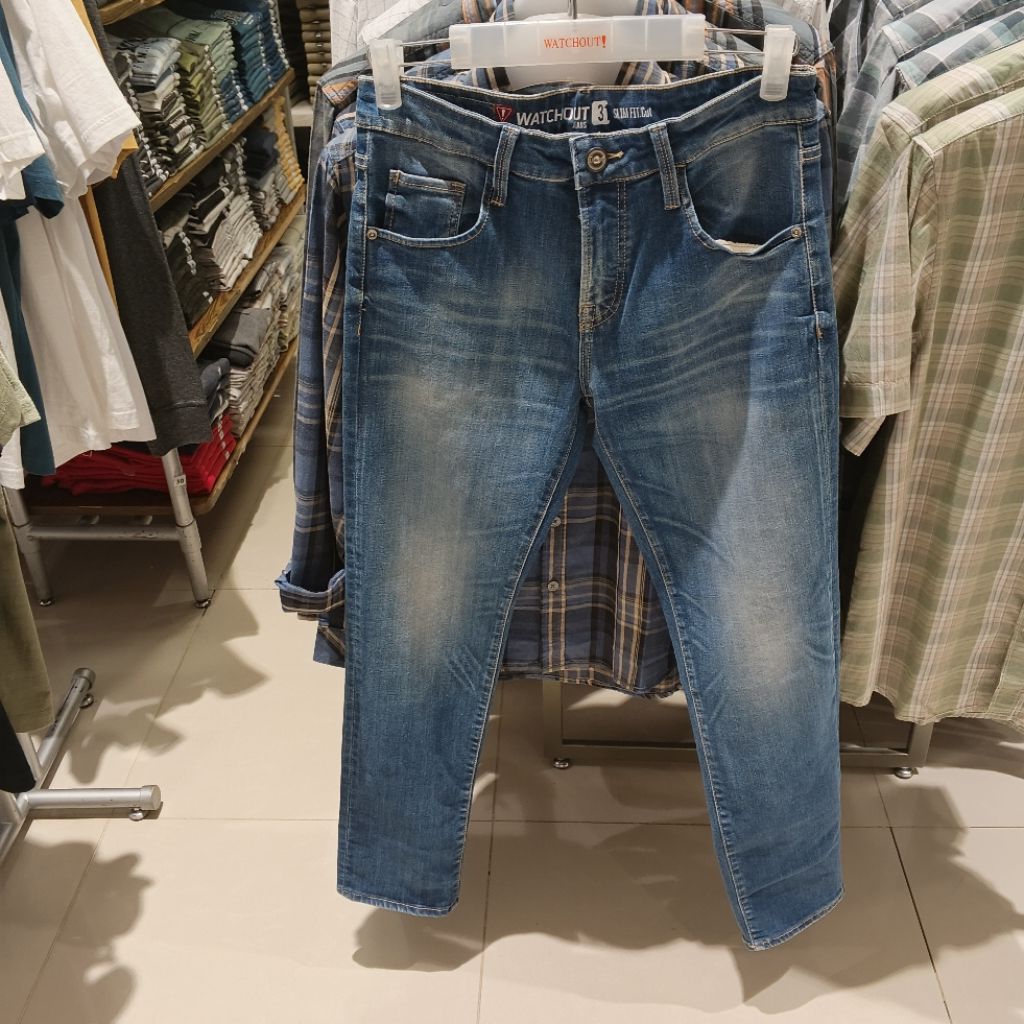 WATCHOUT CELANA JEANS PANJANG PRIA ORIGINAL