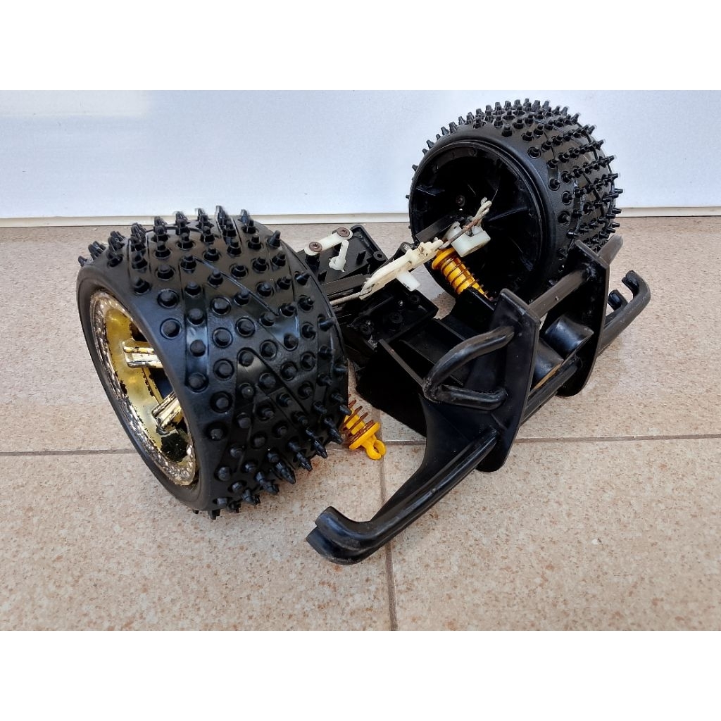 Ban + velg + bumper  rc buggy jumbo skala 1:8/1:6 cabutan/bekas apa adanya || grow RC