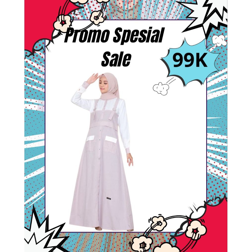 Gamis Lubi Fityani Milo Spesial Promo Ambyar