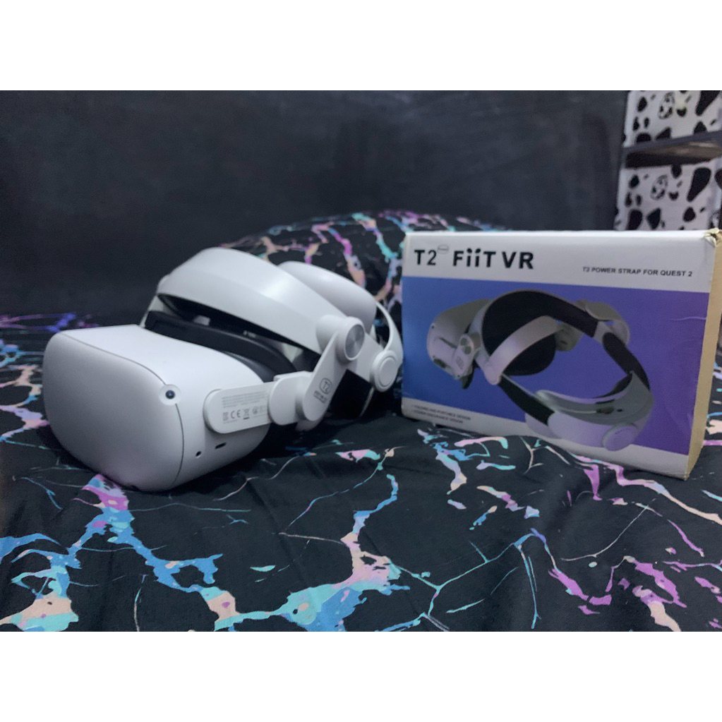 vr oculus/meta quest 2 SECOND 128gb BONUS POWER STRAP BISA NEGO
