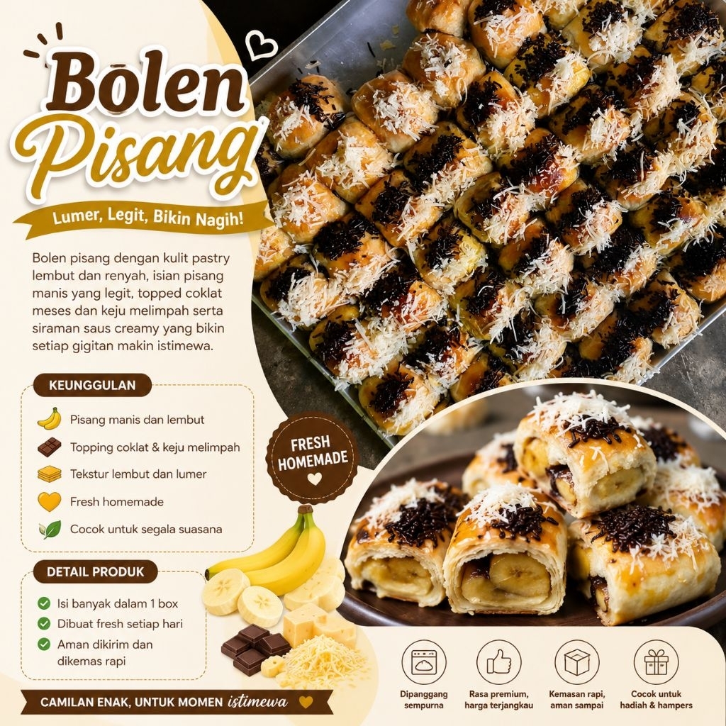 BOLEN PISANG | BOLEN PISANG LUMER | BOLEN PISANG PREMIUM