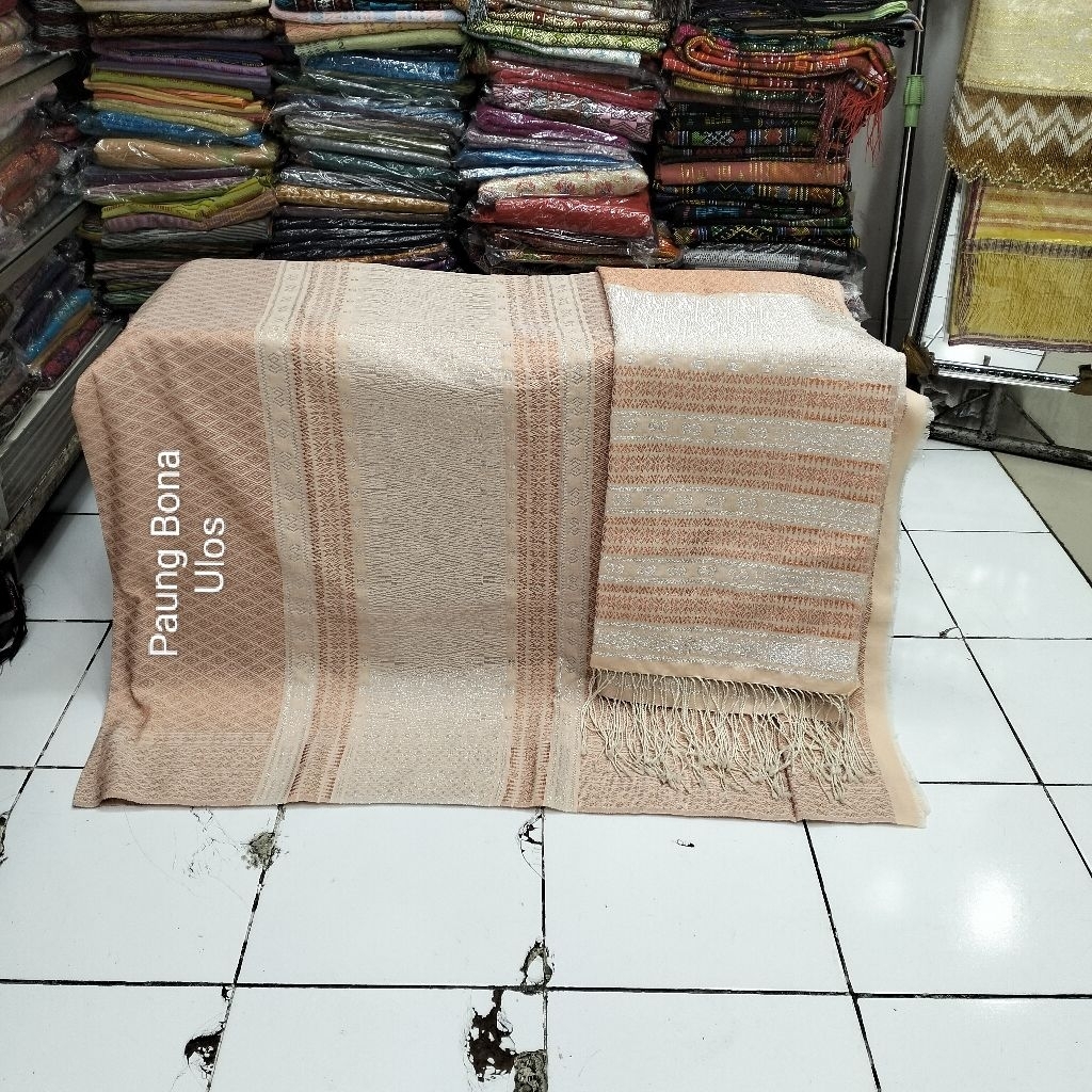 SONGKET TUMTUMAN TTS BENANG KRISTAL TUMPAL SILVR.