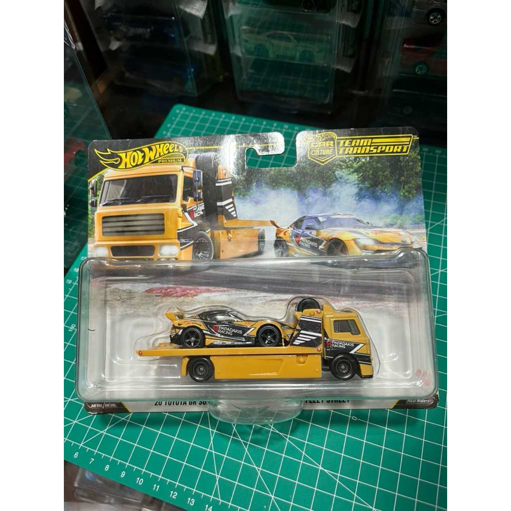 hot wheels toyota gr supra team transport premium