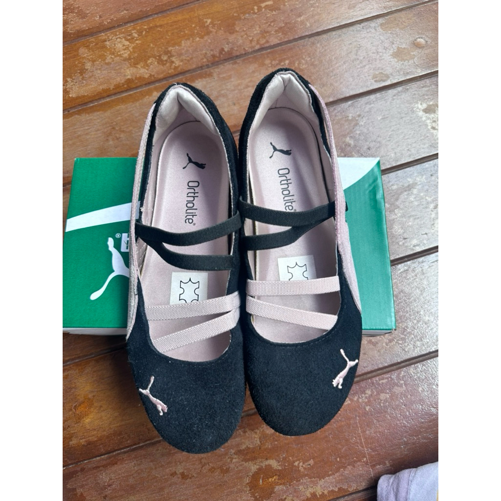 Preloved Puma Speedcat Ballet Shoes Women Black-Mauve Mist