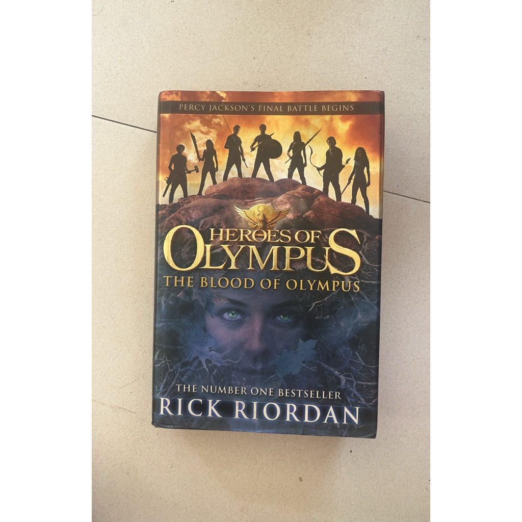 HARD COVER preloved english percy jackson heroes of olympus book 5 five the blood of olympus buku be