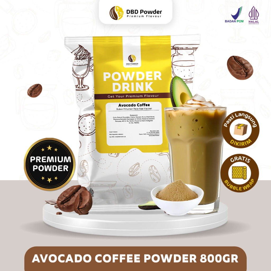 Bubuk Minuman Kopi Alpukat - Powder Avocado Coffee