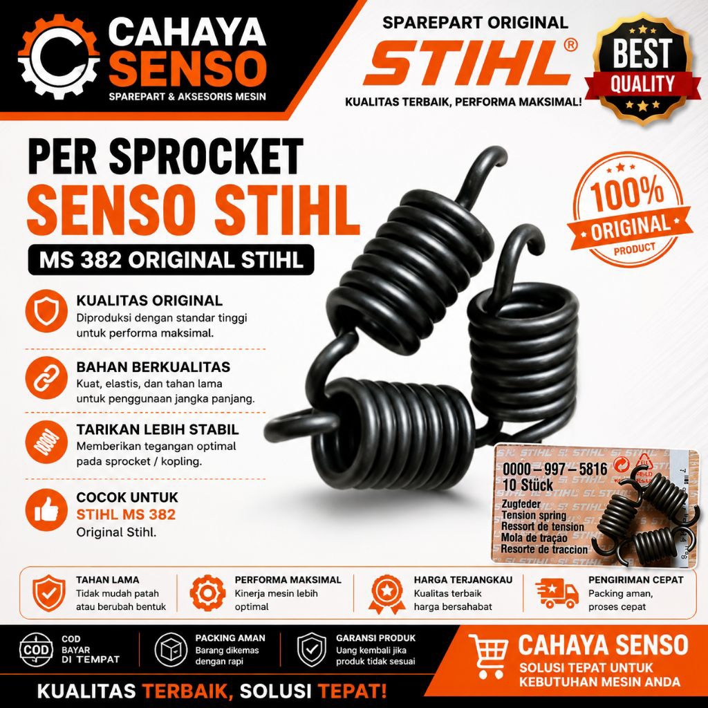 Per sprocket senso stihl ms 382 original stihl senso gergaji kayu