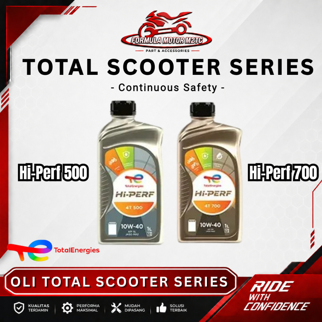 [Matic Series] Total Scooter Hi-Perf [500/700] - Oli Mesin Motor Matic Original Resmi