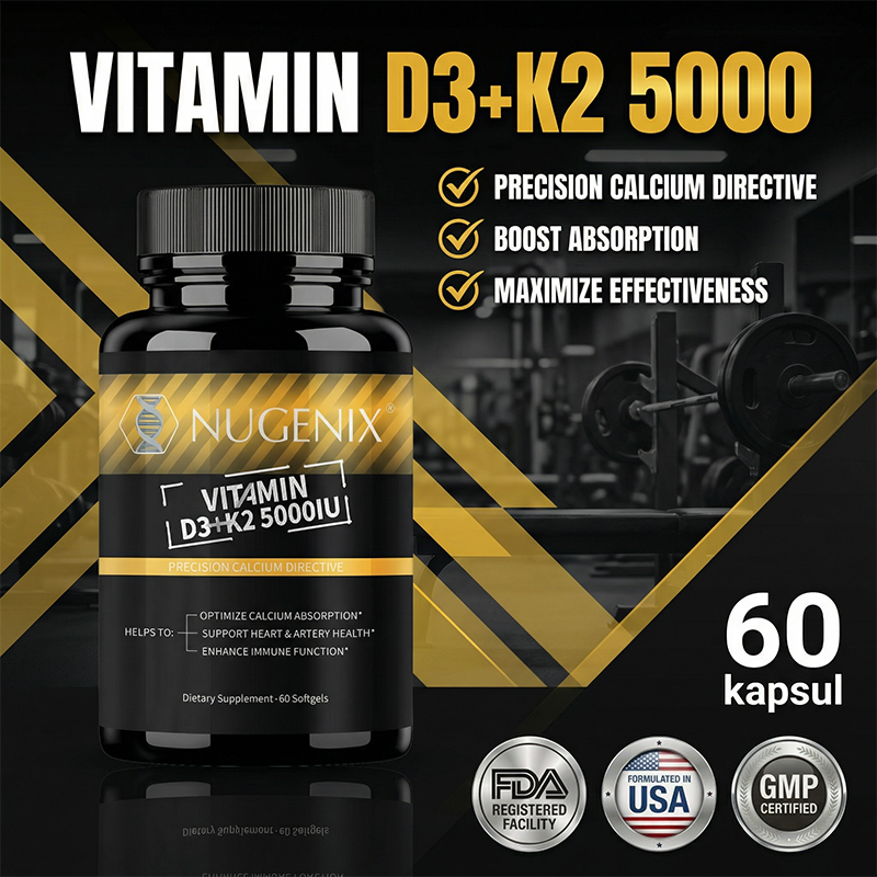 Nugenix D3+K2 5000 IU, Pilihan untuk Tulang Sehat