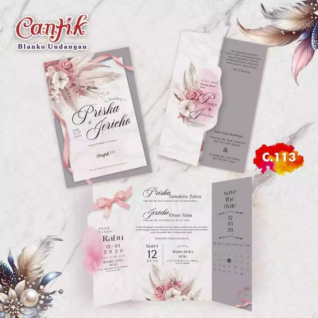 BLANKO UNDANGAN CANTIK 113