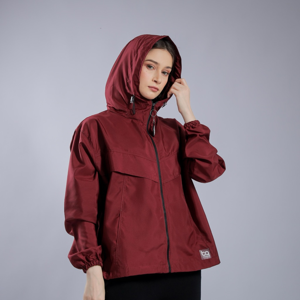 Rayya- Jaket PARASUT cewek Hoodie UV Protection pelindung sinar ultraviolet untuk Olahrga harian ber