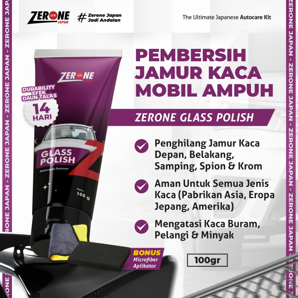Zerone Pembersih Jamur Kaca Mobil Nanotech Protection Coating Nano Ceramic