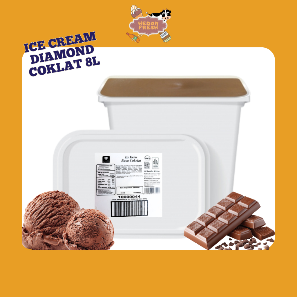 Es Krim Diamond Cokelat 8 Liter Es Krim Diamond Chocolate - Bandung Cimahi