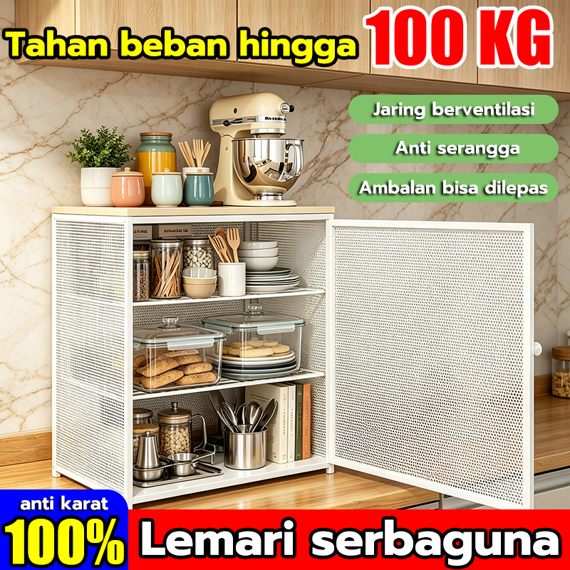 Kabinet Piring Lemari Penyimpanan Makanan Lemari dapur serbaguna lemari dapur Lemari Penyimpanan Ser