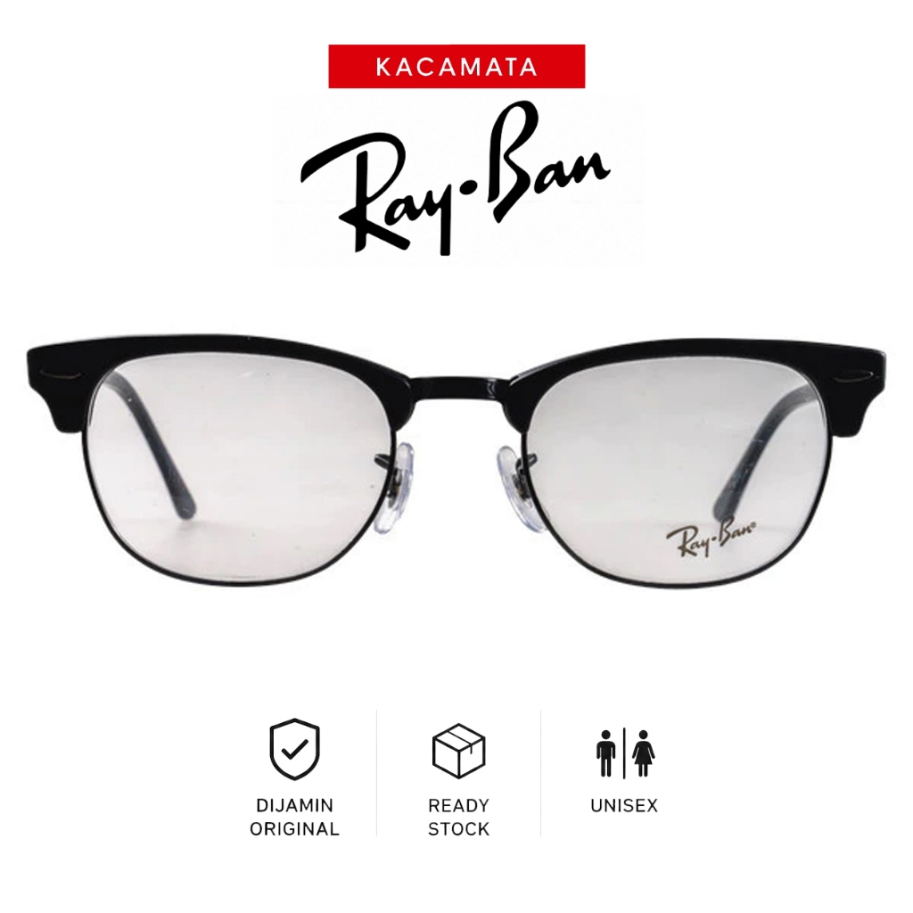RAYBAN Frame Kacamata Plus Minus Pria Wanita Ori Unisex RB5154-C2077-51
