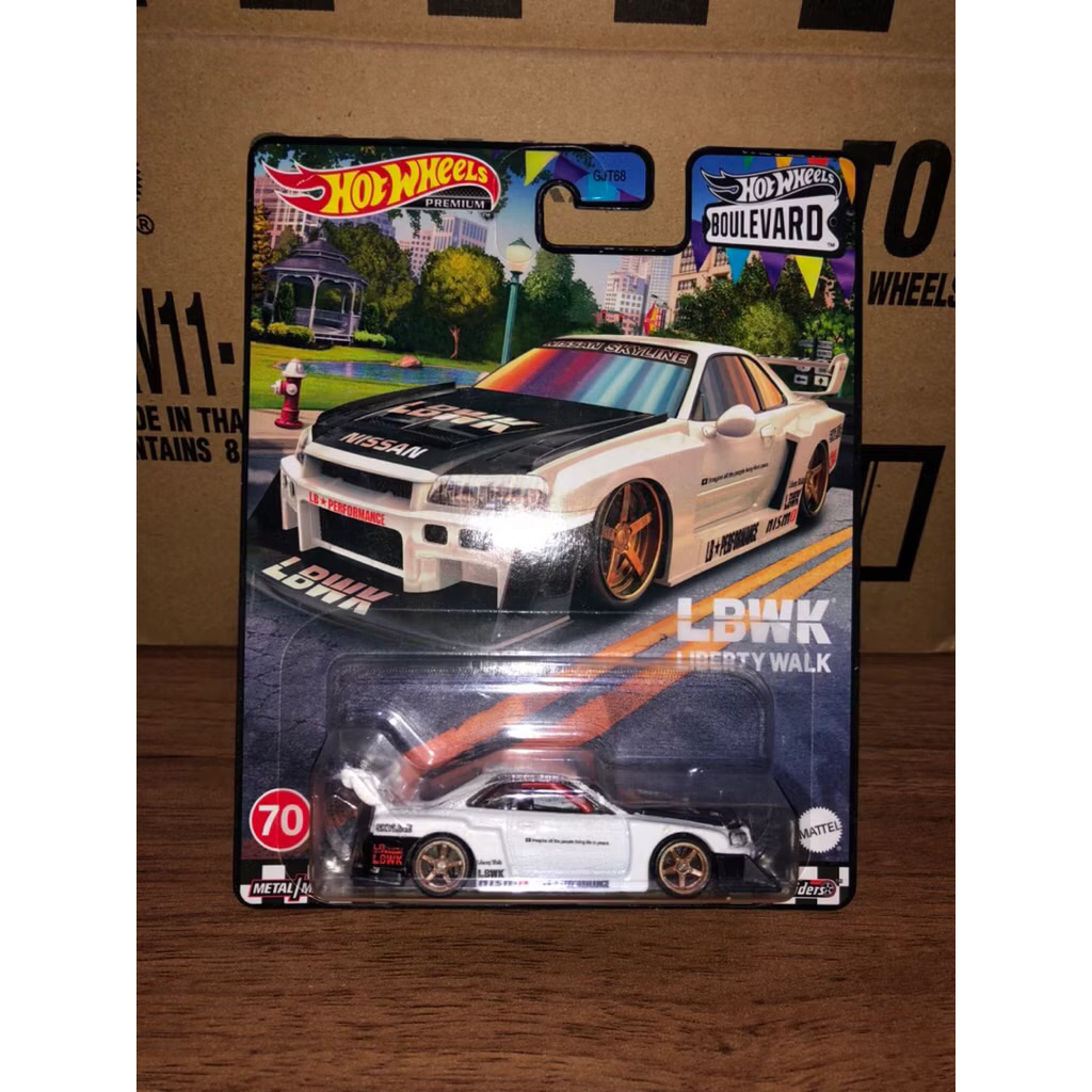 HOT WHEELS PREMIUM R34 BOULEVARD PUTIH