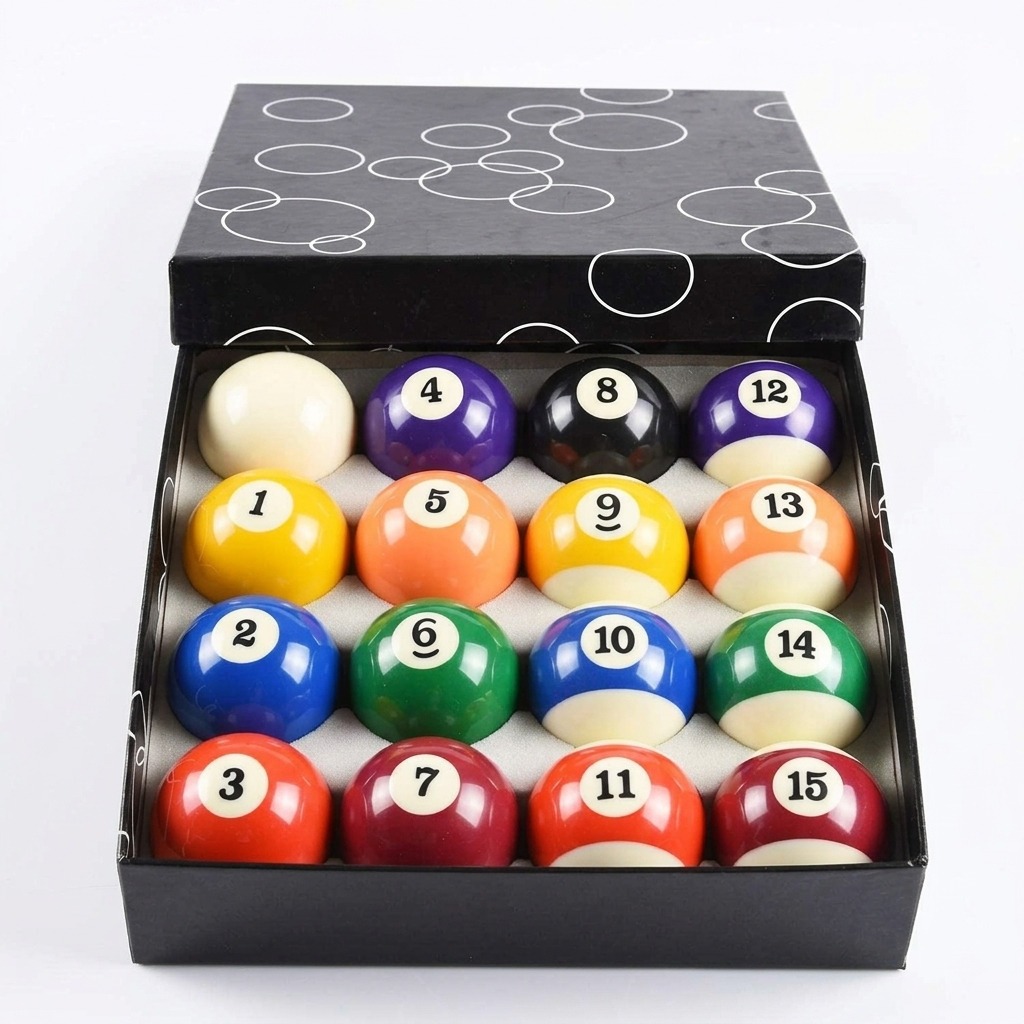 16 Bola Billiard Mini Set / Mini Billiard Ball Set / Bola Mainan Meja Billiard Premium