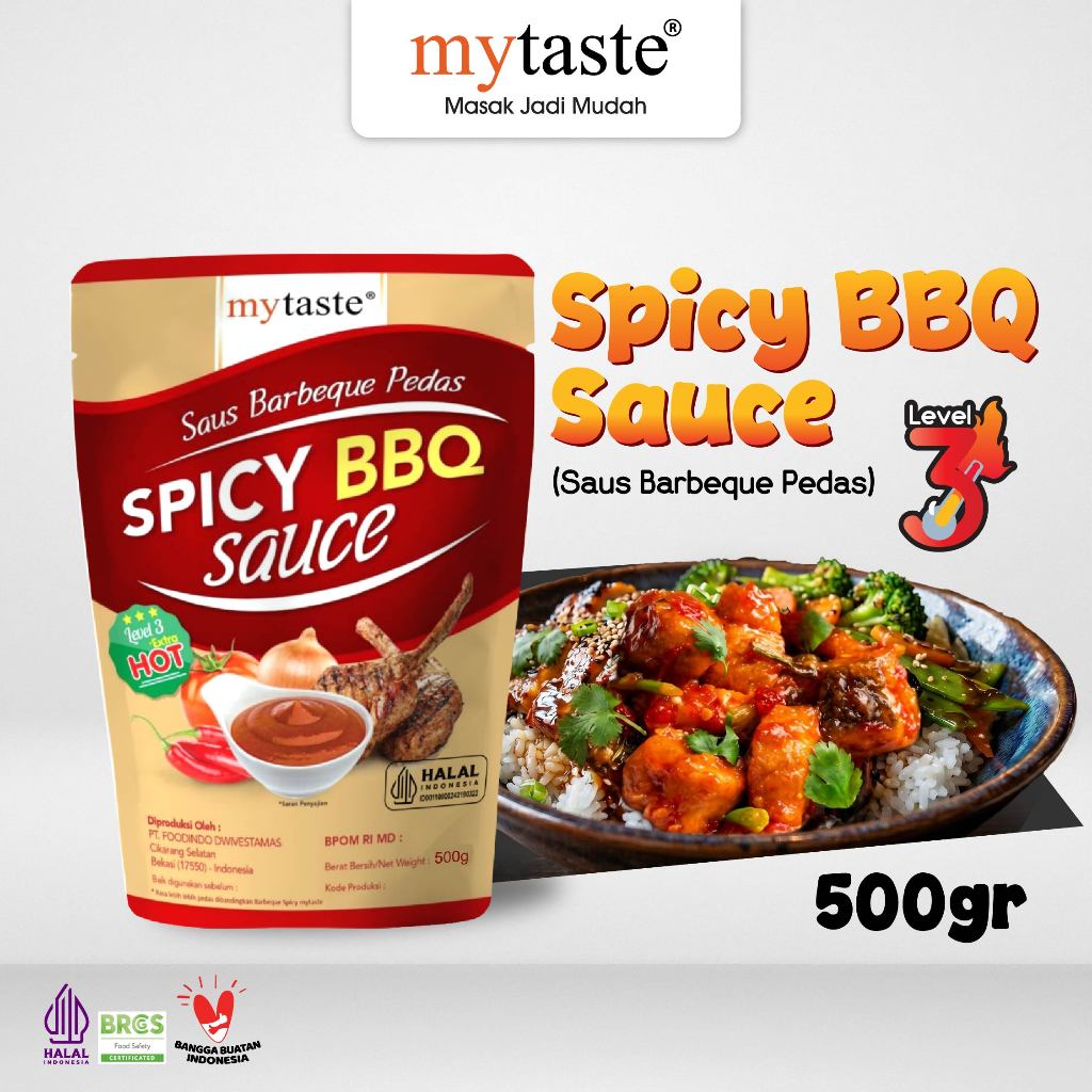 My Taste Barbeque Spicy Lv 3 500gr Saus Barbeque Pedas Level 3 Bumbu Barbeque Daging Grill Steak Bak