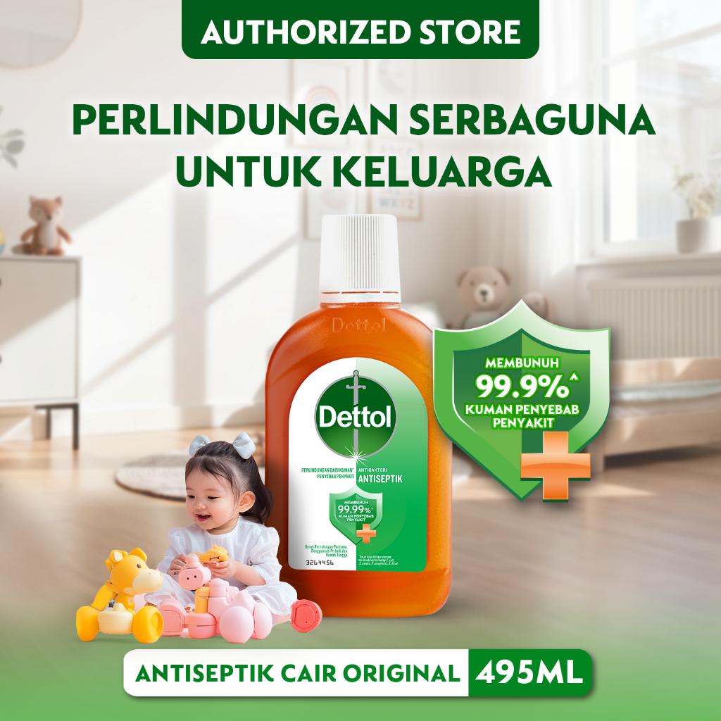 Dettol Cairan Antiseptik 495ml - Cairan Antiseptik