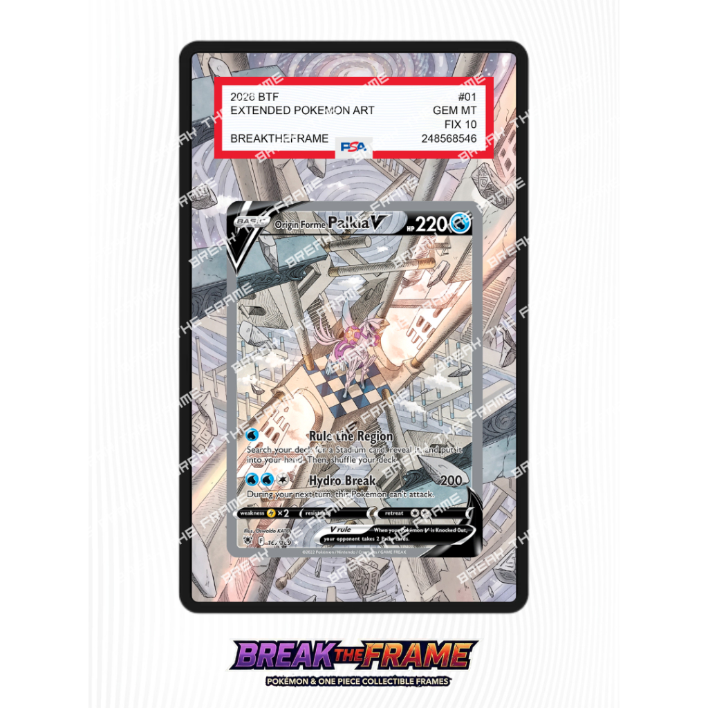 Origin Forme Palkia V - Astral Radiance #167 - Extended Art Pokemon TCG for Slab Guard / Slab Sleeve