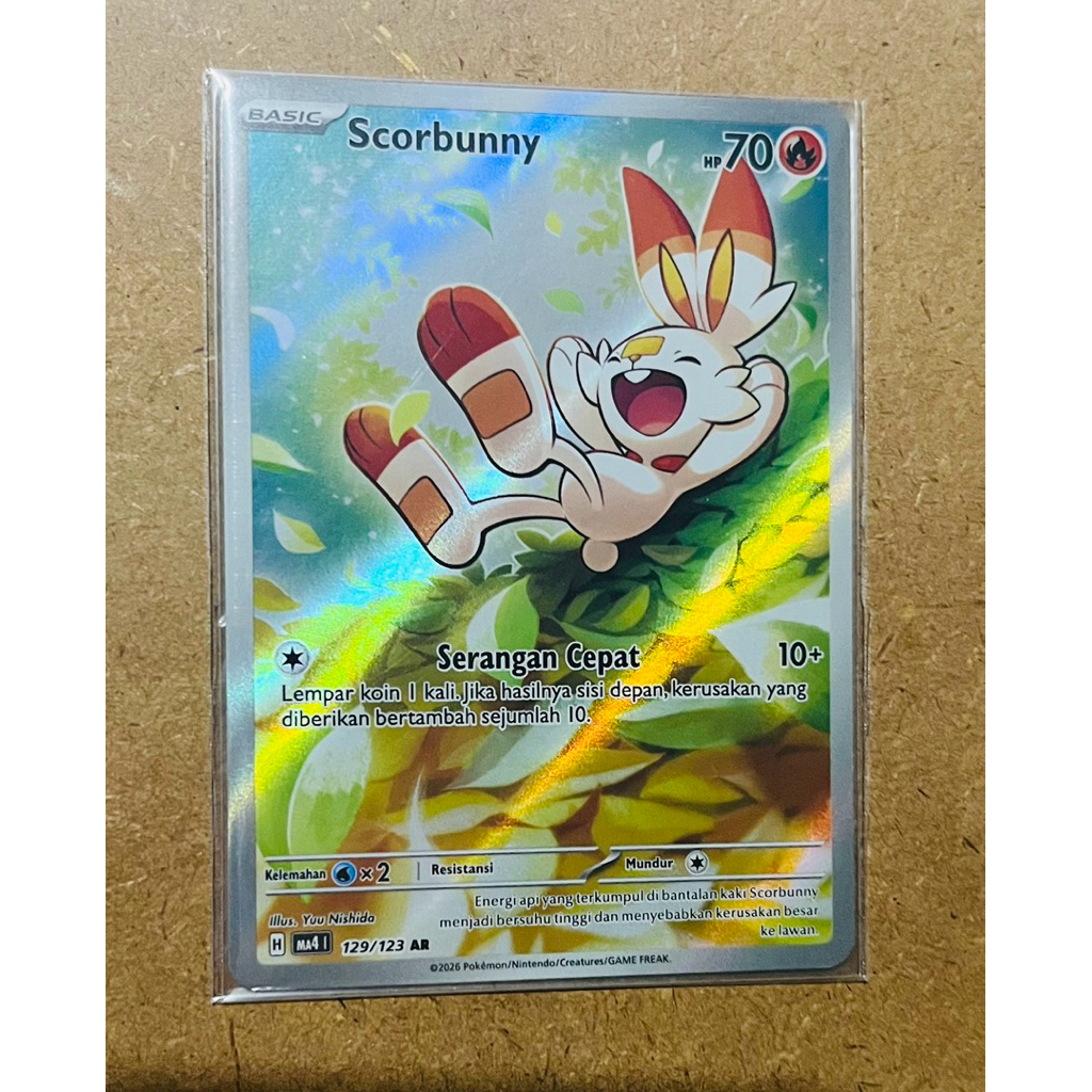 kartu pokemon tcg AR scorbunny indo