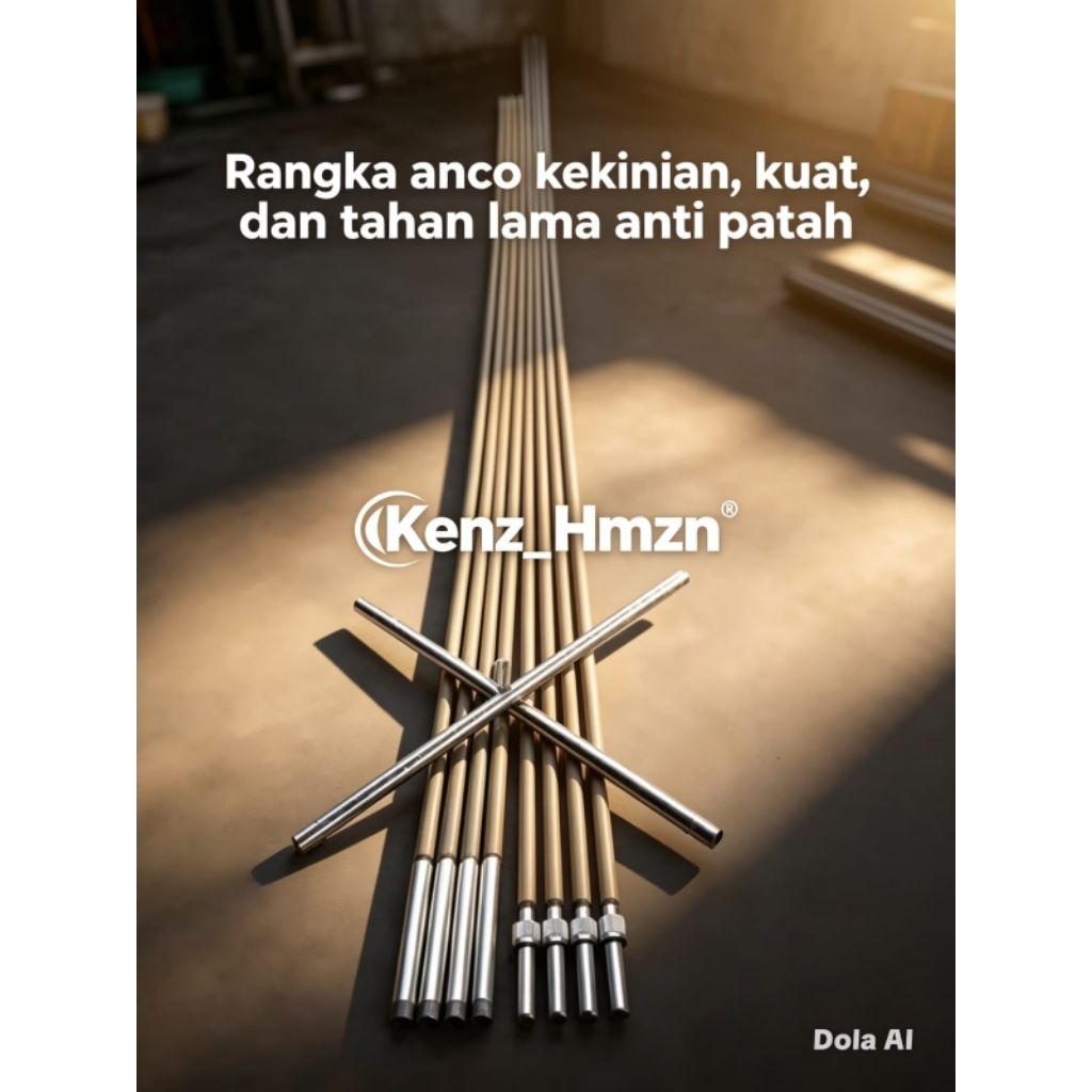 rangka anco / gligen anco bahan carbon sutet berbagai ukuran / rangka anco potongan 2 dan kletek ste