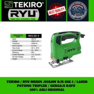 TEKIRO / RYU Mesin Jigsaw RJS 65E-1 / LASER Potong Triplek / Gergaji Kayu   100% Asli original