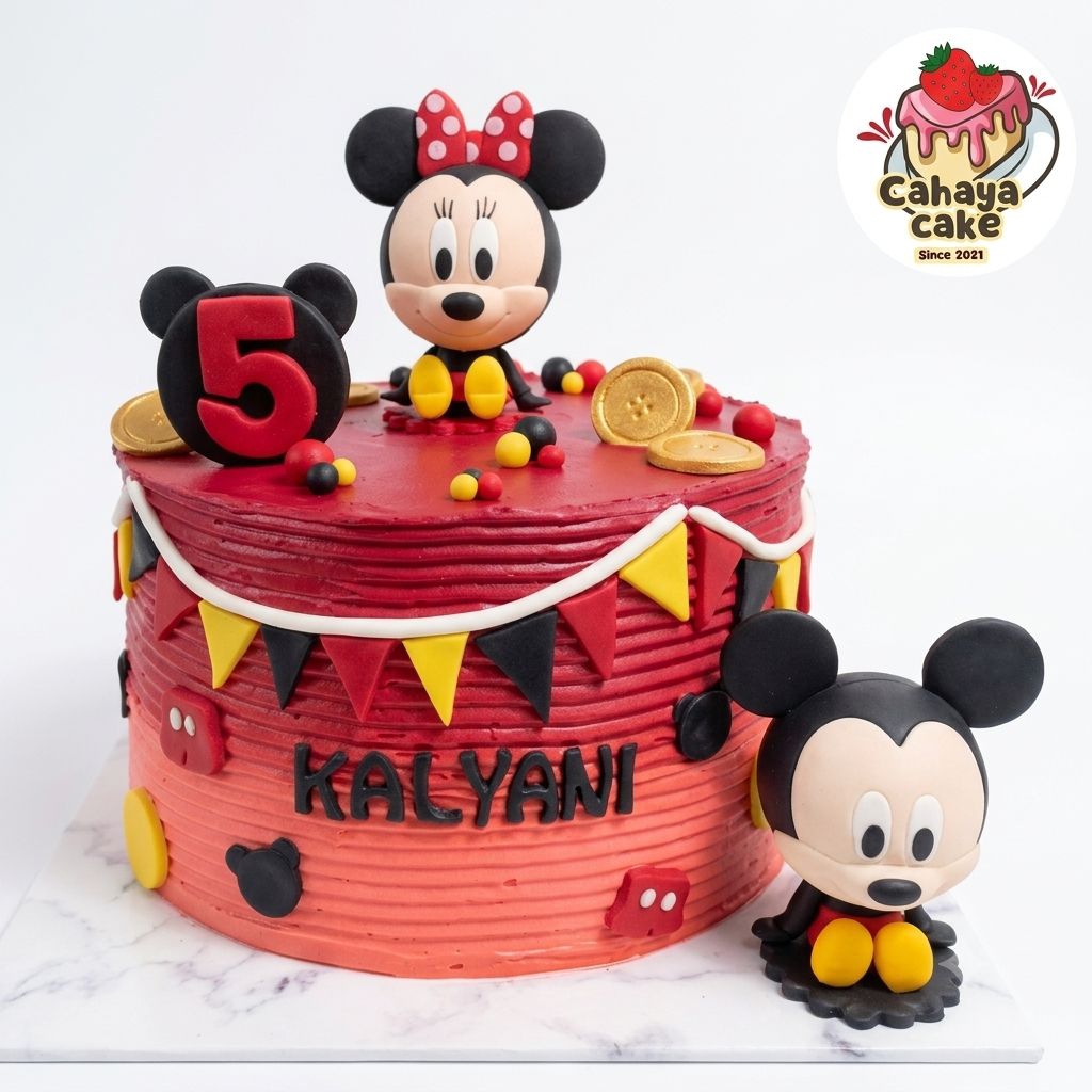 Kue Ulang Tahun Mickey Mouse / Minnie Mouse Cake / Mickey Cake