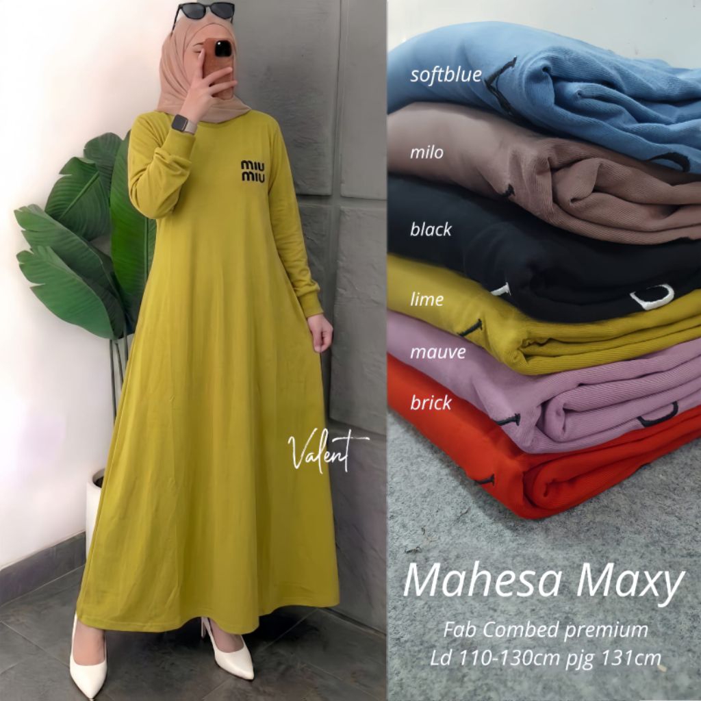 MAHESA MAXY DRESS-GAMİS KAİN COMBAD BAHAN PREMİUM LD 110-130/GAMİS KAOS JUMBO