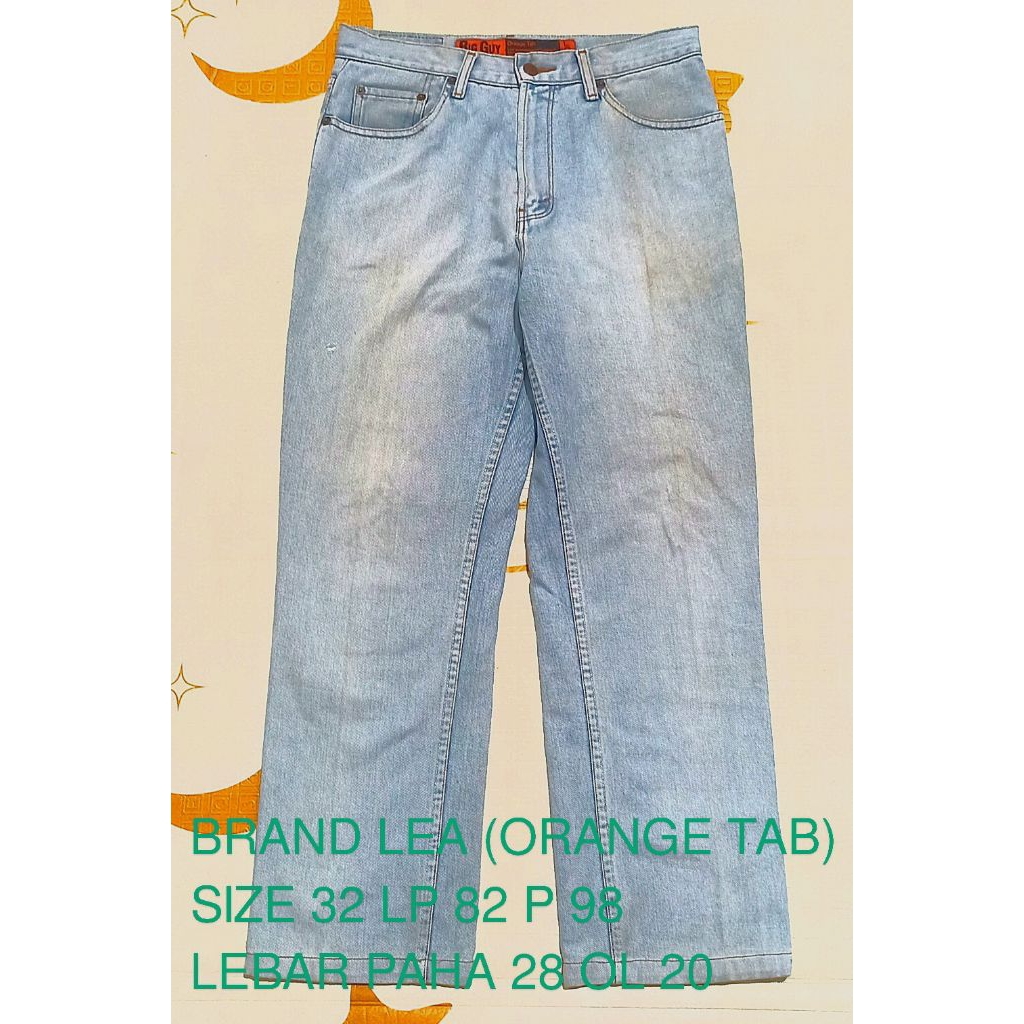 Celana Branded Pria Jumbo Size 32 ke Atas | Jeans, Chinos, Kargo Second Premium