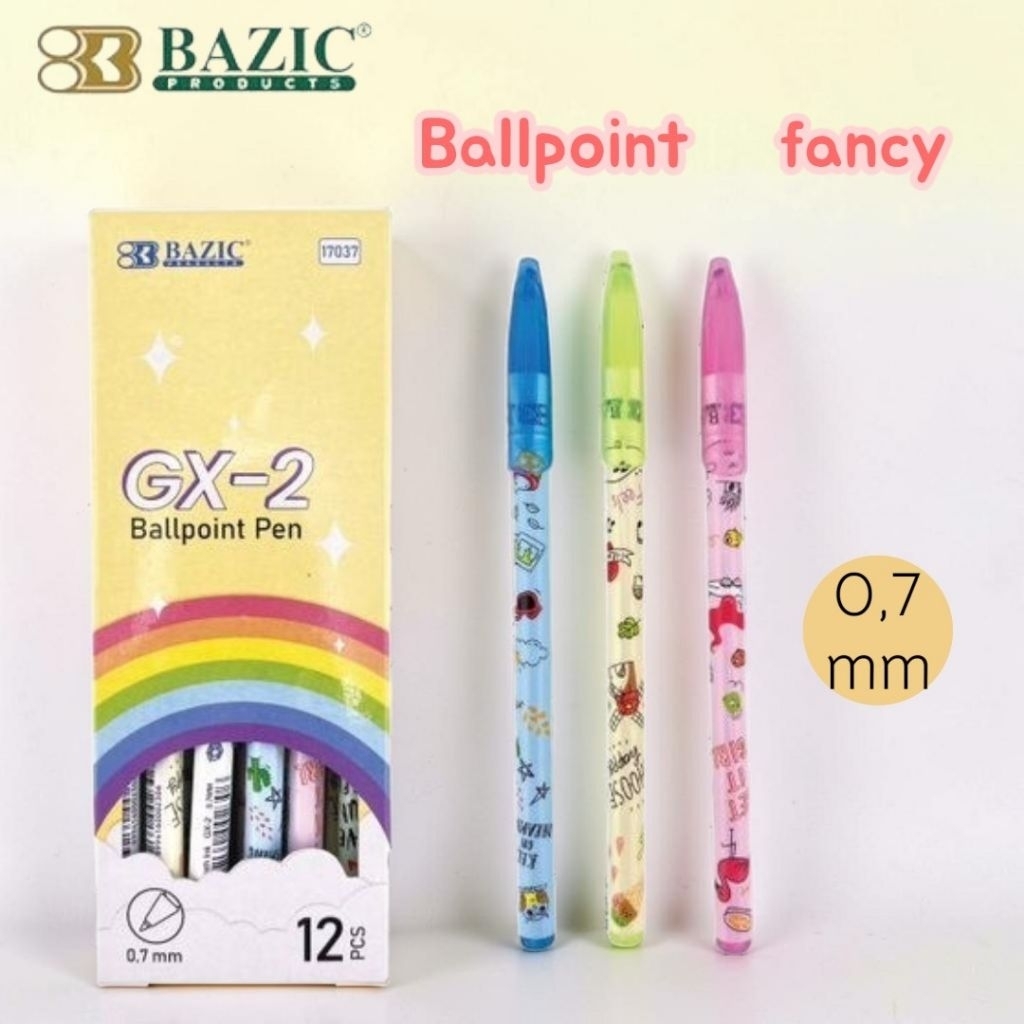 BALLPOINT BAZIC GX-2 FANCY 0,7MM (LSN)