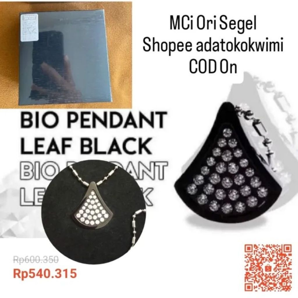 LEAF BLACK BIO PENDANT MCi ORI SEGEL