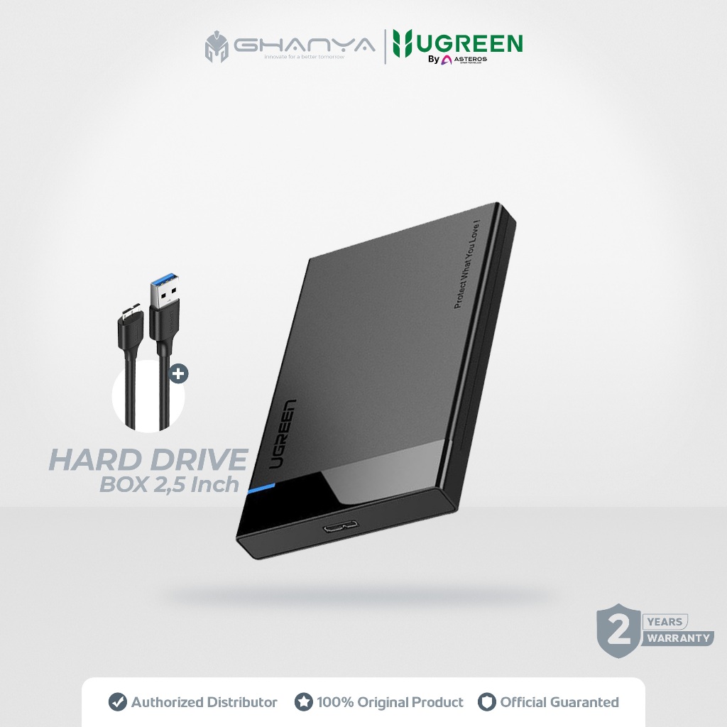 UGREEN Casing Enclosure Hard Disk External 2,5" SATA USB 3.0 30848