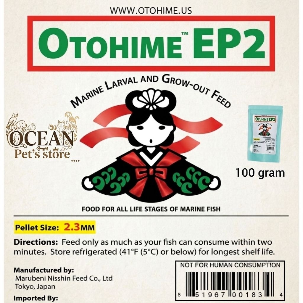 pelet otohime ep2 pakan ikan berkualitas tinggi tipe tenggelam sinking