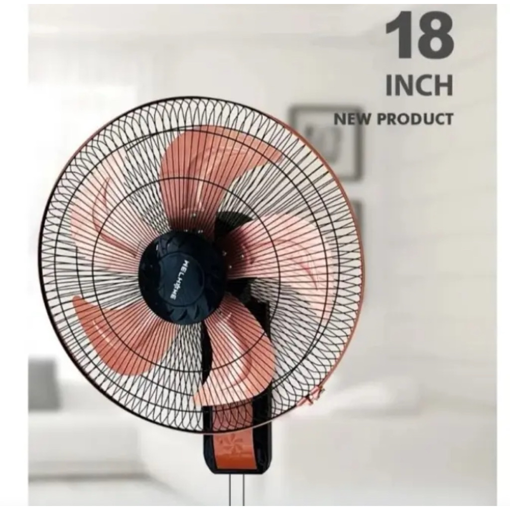 KIPAS DINDING BESI WELHOME 18 INCH - WELHOME WALLFAN WELHOME 18 INCH - KIPAS BESI TORNADO 18 INCH - 