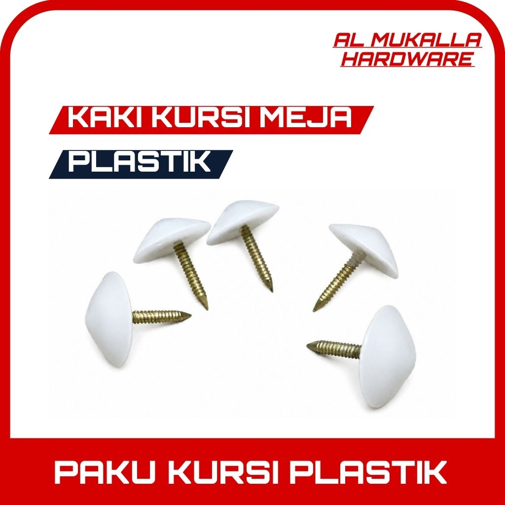 Kaki Kursi Meja Plastik - Kaki Paku Plastik - Alas Kaki Kursi Meja