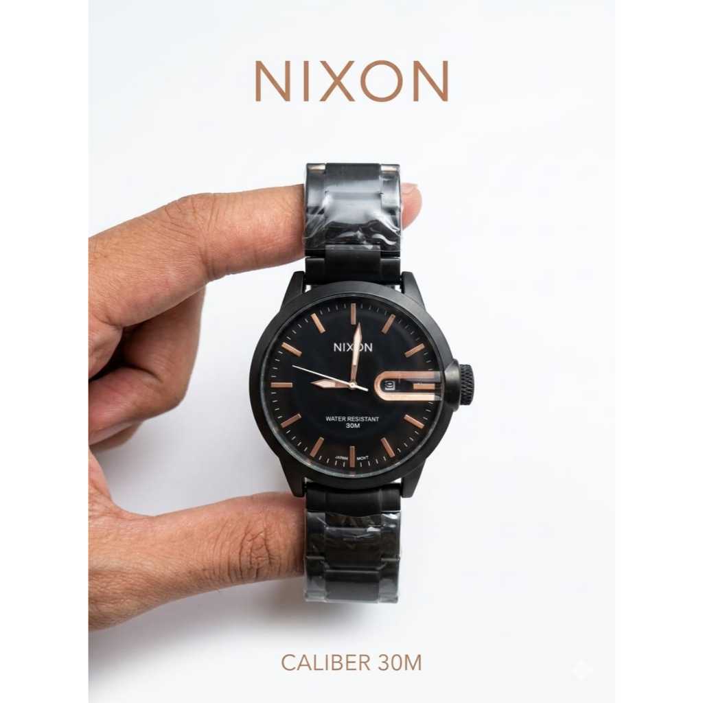 NIXON jam Tangan Pria Original Analog jam Tangan Tahan air - Stainless