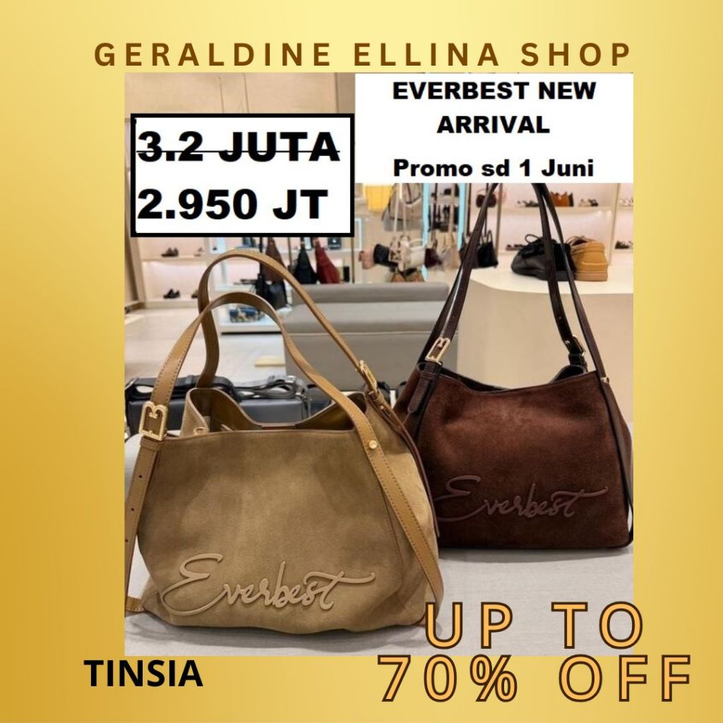 EVERBEST Tas Wanita TINSIA Tote Bag ORIGINAL