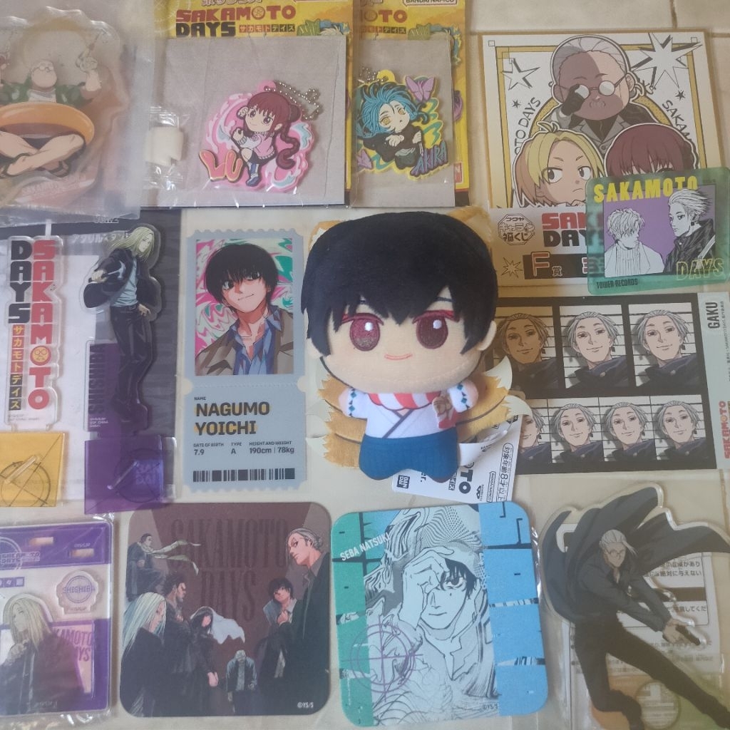 Official Sakamoto Days Merch Acrylic Standee Ichiban Kuji | Chibigurumi Nagumo Merch | Jump Giga Sak