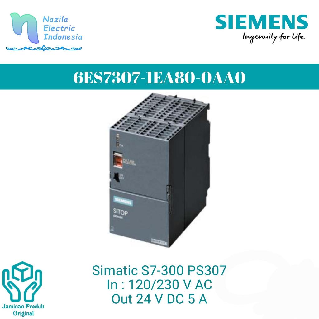 Siemens 6ES7 307 / 6ES7307-1EA80-0AA0 SIMATIC S7-300 PS307 Power Supply 5A 24V DC For Industrial Aut