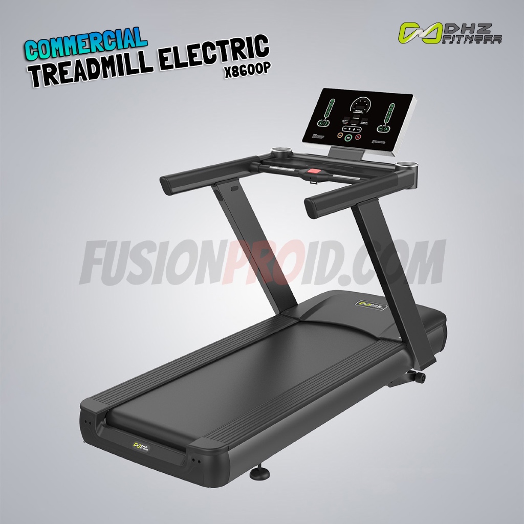 DHZ X8600P Treadmill Elektrik Komersial Cardio Speed 20km Incline 15%