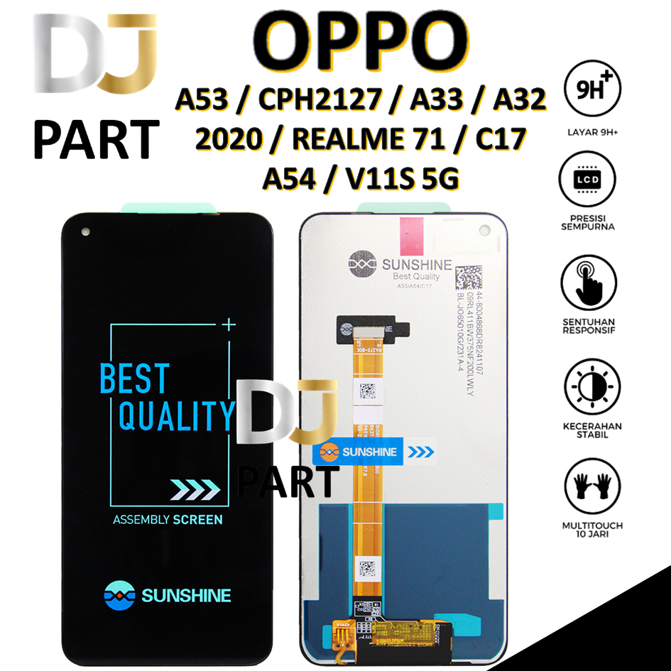 LCD TOUCHSCREEN OPPO A53 / CPH2127 / A33 / A32 2020 / REALME 71 / C17 / A54 / V11S 5G 100% ORIGINAL